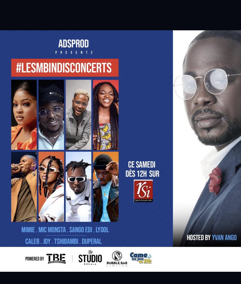 yvan_ango's tweet photo. Hey la famille le partage du gâteau d’anniversaire c’est dès midi chez nous à @RSIsportinfo en plus y’aura la 5e éditions du concept #LesMbindisConcerts  .
Ramène toi vite!! 
#lemotionregnelinfogouverne
#rsicnouscvous
#9ans https://t.co/UUGcn7VBc6