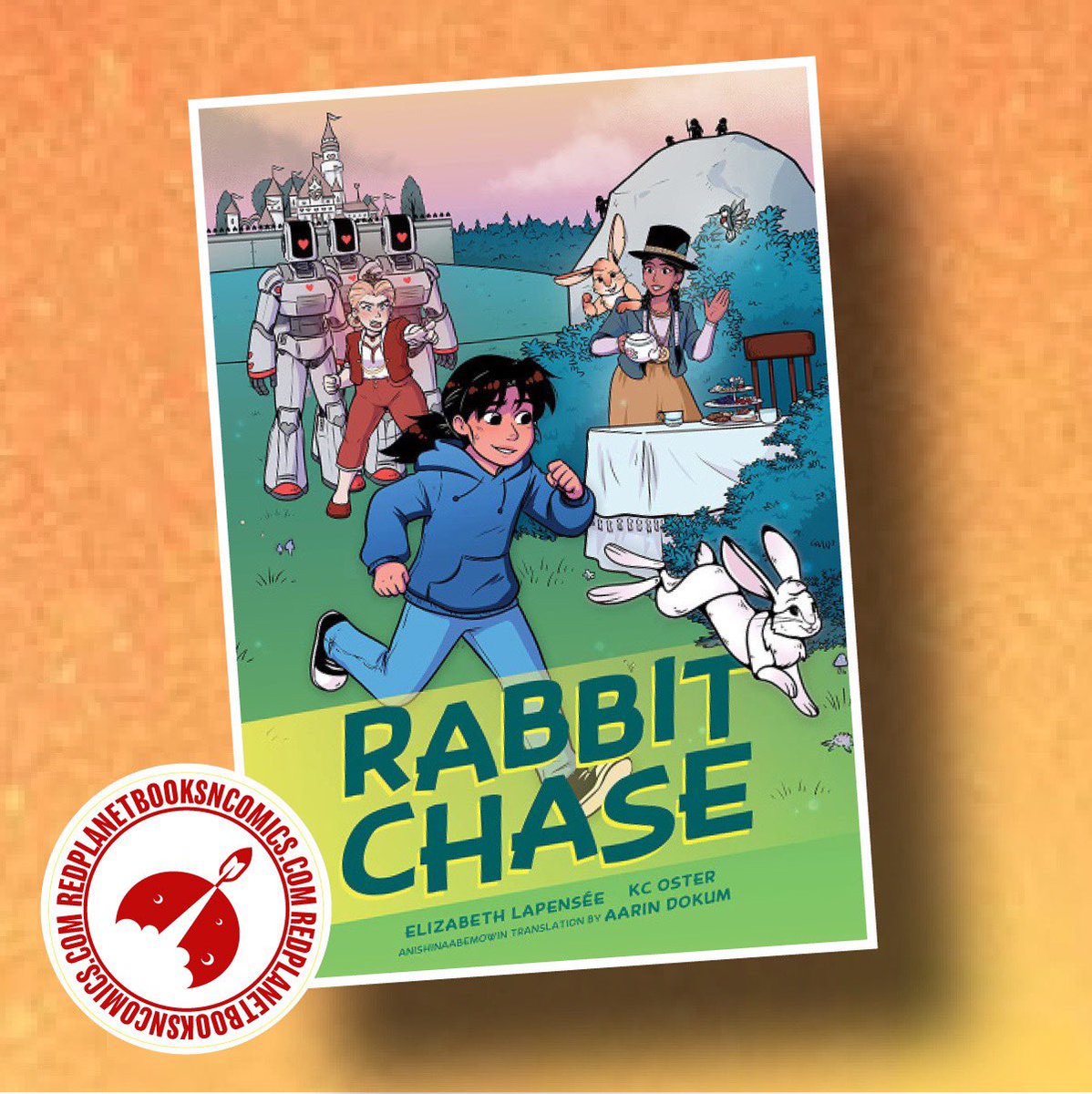 ATCGBooksComics's tweet photo. Join us on Saturday, April 30 for the lanuch party for Beth LaPenesée’s “Rabbit Chase.” It’s a superb graphic novel, a mash-up of Anishinaabe culture & storytelling with Alice in Wonderland. RSVP for the launch party at https://t.co/0A0hauZXlT
#RabbitChase #NativeCreatives https://t.co/F4GhulfgvB
