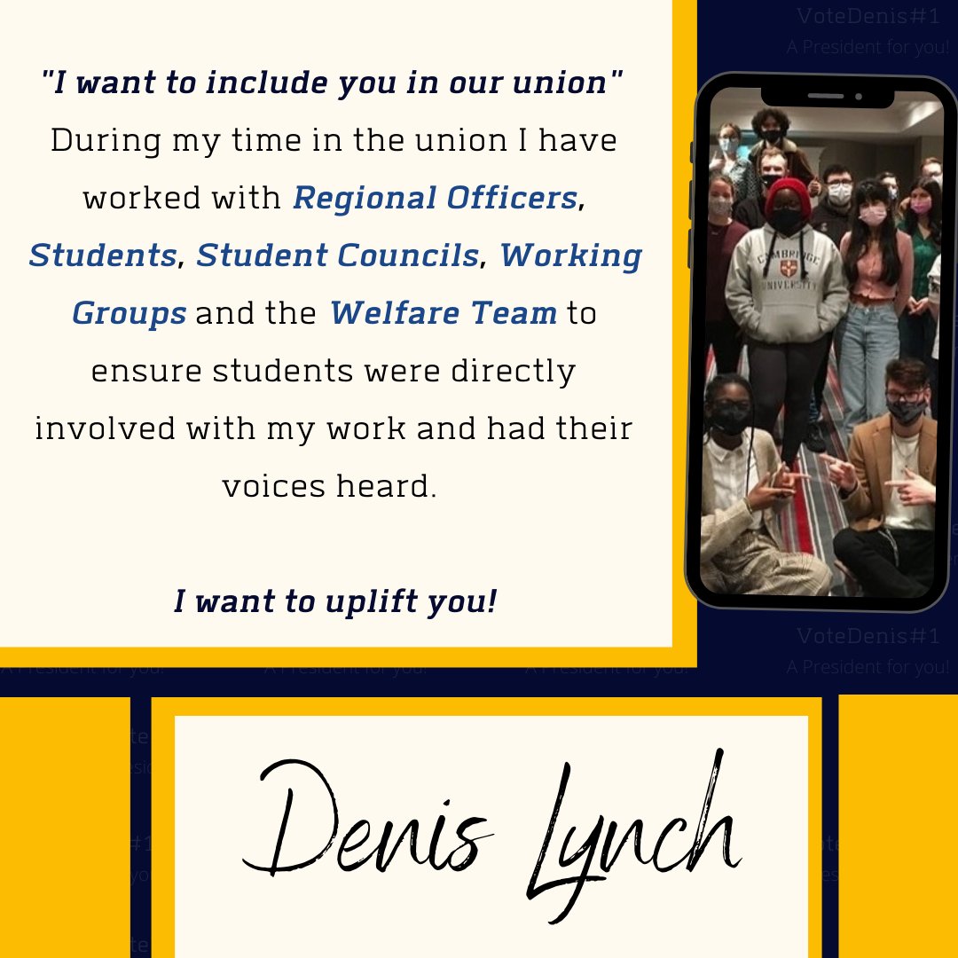 Denis4Students's tweet photo. 2/2 - If elected I will continue to Represent, Defend and Uplift the voice of students! English or Irish speaking! https://t.co/pZKzfxV7eL