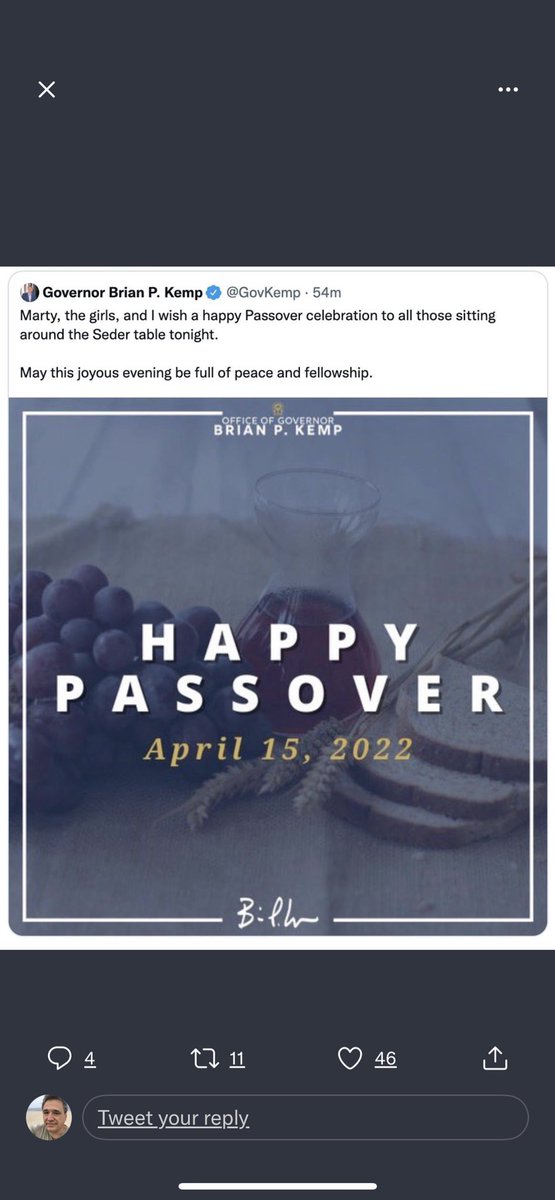 kampeas's tweet photo. Do three state level GOP official Passover greetings featuring hametz add up to a plague yet? https://t.co/xyKEzgxhCT