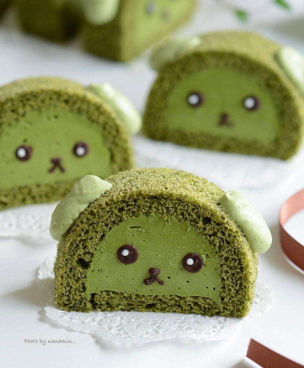 Mameshiba matcha cake by sugarmix70