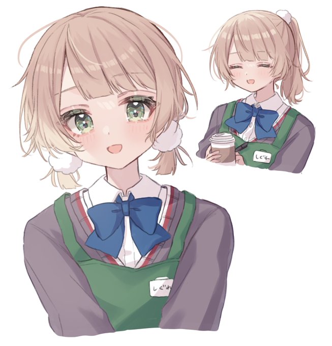 「green eyes name tag」 illustration images(Latest)