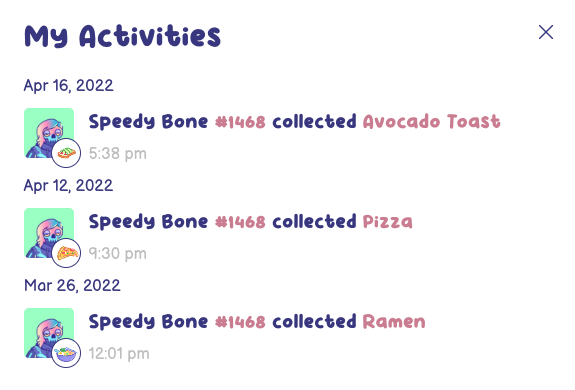 SillyRasilli's tweet photo. My Speedy @TastyBonesNFT went from Super Rare -> Uncommon -> Rare. I hope I don't have to pick up a Common next week. :P
Getting that $TBONE!
#bonesfollowbones #bonegang #tastybones #foodoffering https://t.co/Bh0gYnSH9a