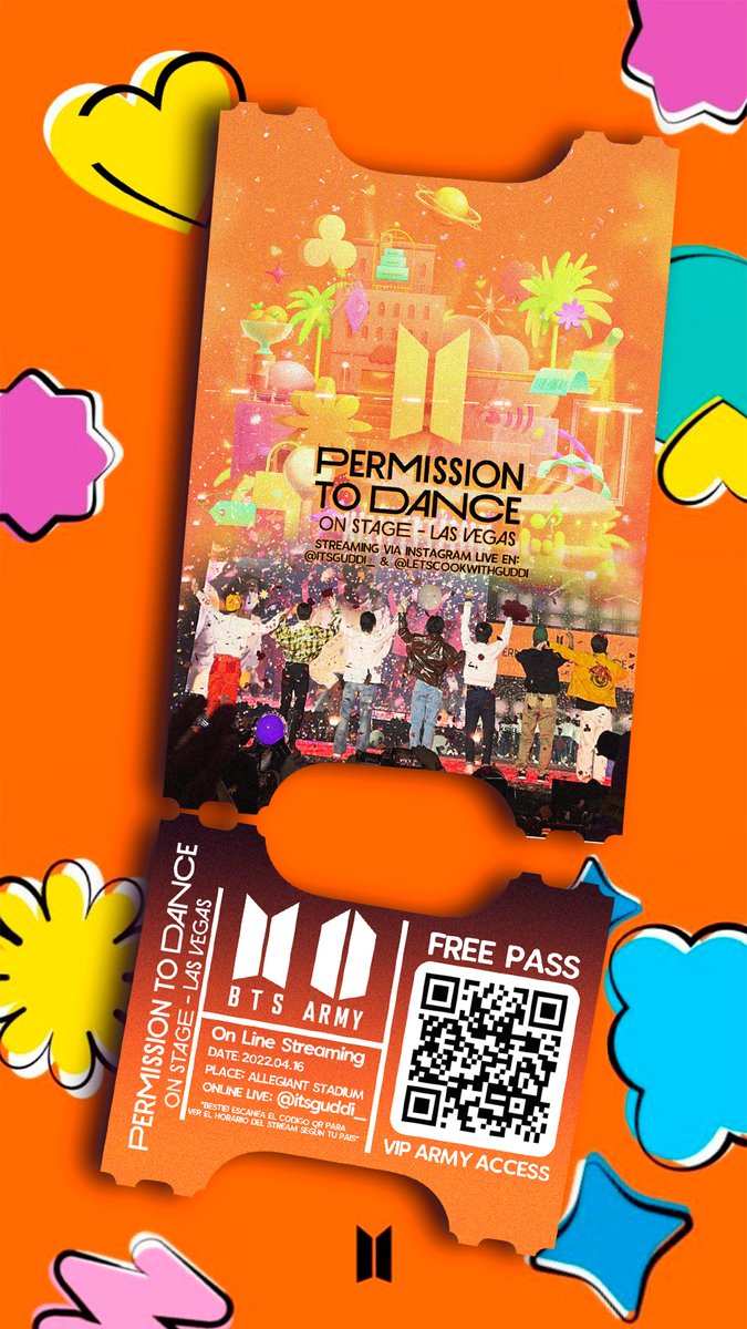its_Guddi_'s tweet photo. ARMY! Hoy es el último día de concierto en las Vegas D-4, no olviden que lo estaré transmitiendo gratuitamente por Instagram LIVE, les dejo los horarios para que puedan unirse! BORAHAE 💜PD: Tambien les hice un Ticket de recuerdito🤞✨#PTD_ON_STAGE_LV #BTSAllegiantStadium #ARMY https://t.co/3SmVdYRiFz