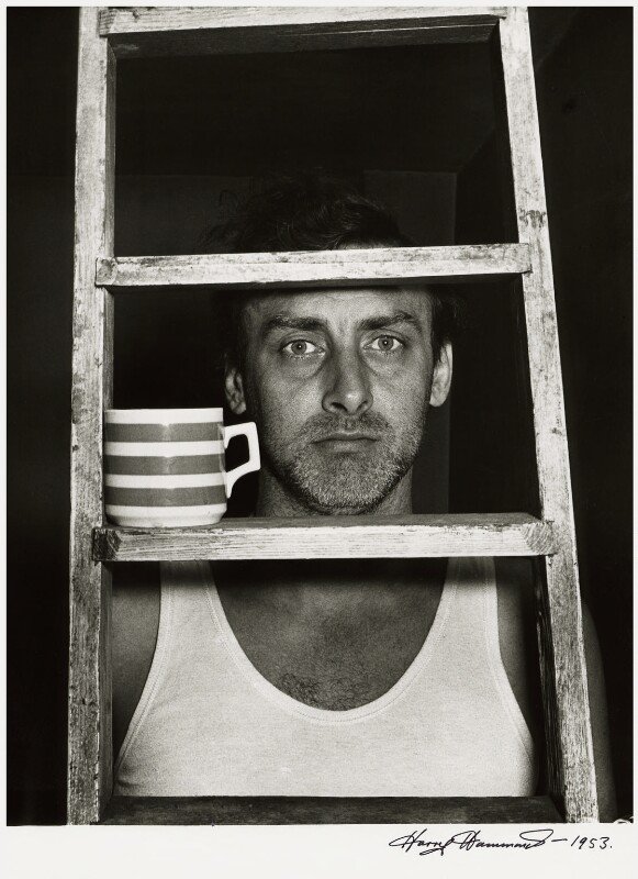 Coffee with Spike Milligan ☕️ 📷 Harry Hammond bromide print, 1953 @NPGLondon