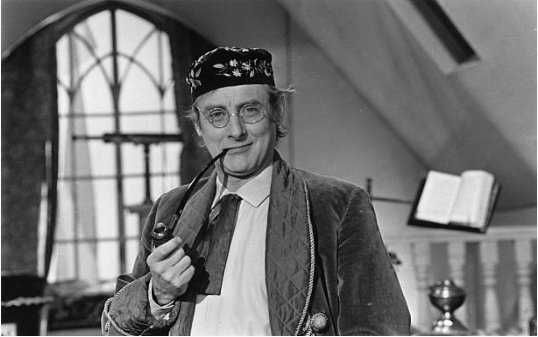 Spike Milligan as Dr. Strabismus on World of Beachcomber 📷 B. Potter 'Life is a long agonized illness only curable by death.'