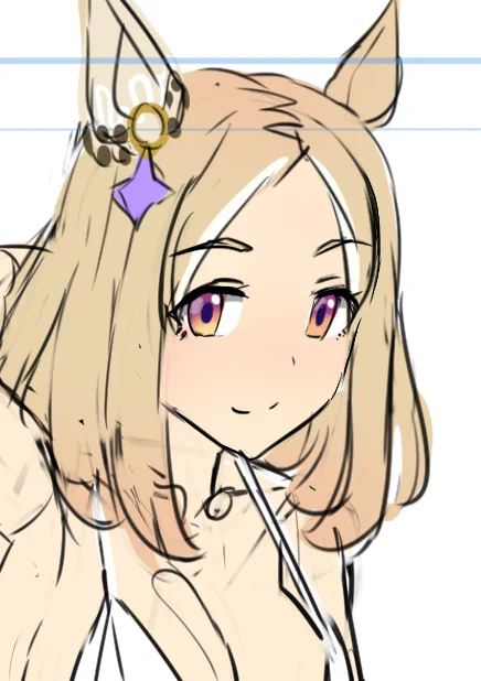 カラーラf。久々に普通に全体をあげられるタイプの絵です。 
