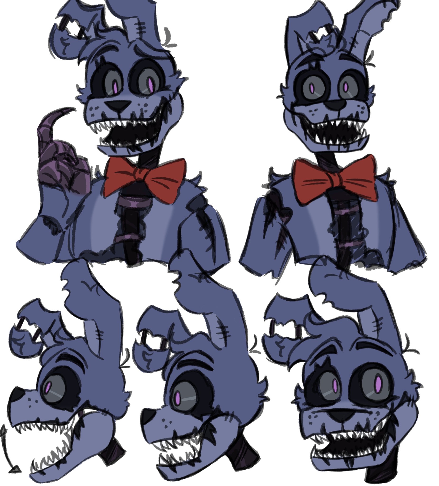 How to Draw Nightmare Bonnie  Five Nights at Freddy's 