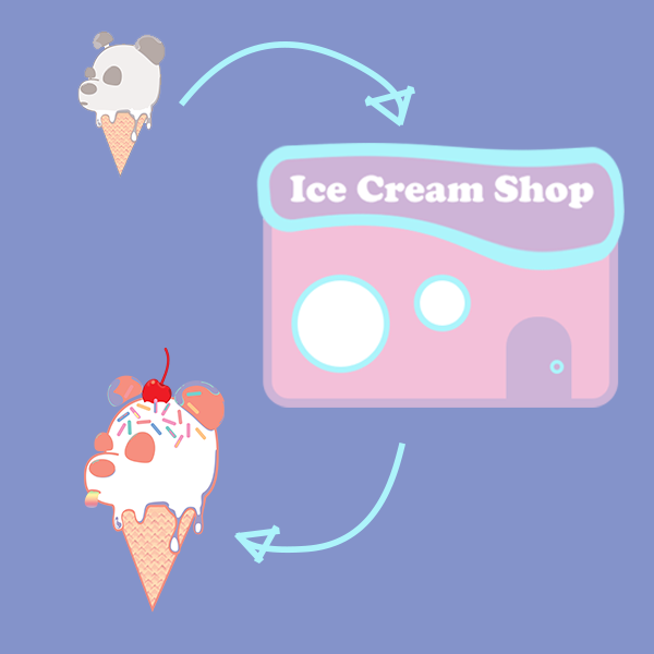 🐼 Panda Scoops will be a fully customizable #NFT 🍨

After minting your Panda Scoop you make a visit to the Ice Cream Shop where you can add flavors and toppings to design how you want! Toppings will be limited and rotate out of stock periodically. #NFTCommunity #NeuroPandas