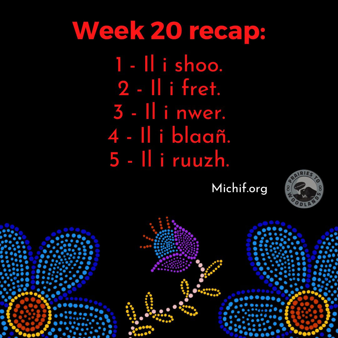 P2WILRC's tweet photo. One more week of colours before we begin with words about people and family. Have you been enjoying our daily phrases so far?
#michif #metis #metislanguages #indigenouslanguages #indigenous #manitoba #endangeredlanguages #languagerevitalization #learnmichif #wordoftheday https://t.co/x49ZeE6rbz