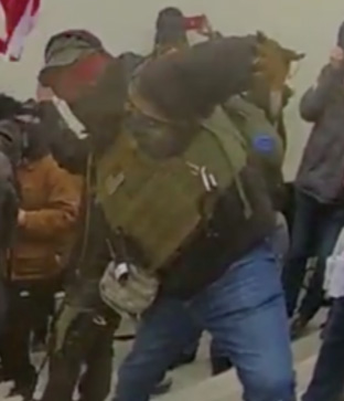 Help the #FBI bring individuals who allegedly attacked law enforcement personnel at the U.S. Capitol on January 6, 2021, to justice. If the person in these photos looks familiar, dial 1-800-CALL-FBI or visit tips.fbi.gov to submit a tip. Please reference photo 523.