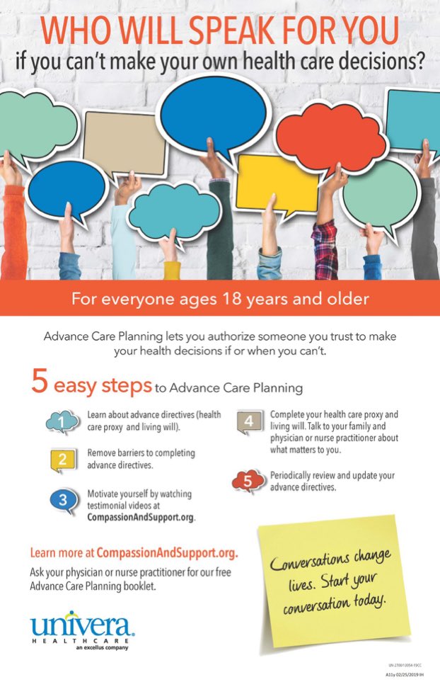 Today is National Healthcare Decisions Day! Follow Five Easy Steps! Talk to your family and health care provider. Complete your health care proxy. #NHDD2022 <a href="/Univera_WNY/">Univera Healthcare</a> <a href="/HealthNYGov/">NYSDOH</a> <a href="/ECMCBuffalo/">ECMC Buffalo</a> <a href="/CHSBuffalo/">Catholic Health</a> <a href="/KaleidaHealth/">Kaleida Health</a> <a href="/MOLSTMeg/">Meg Greco</a> <a href="/PublisherBHL/">BuffaloHealthyLiving</a>