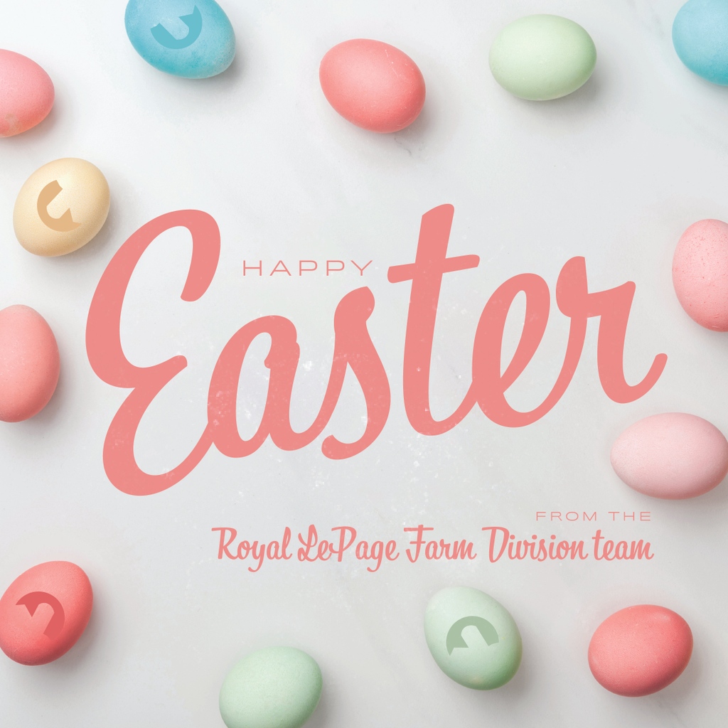 Happy Easter to you and yours from all of us at Royal LePage Farm Division!

#HappyEaster #YourFarmTeam