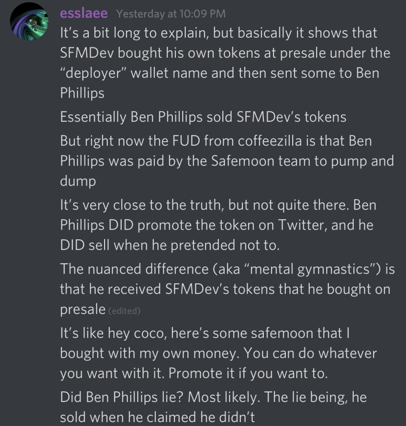 SafemoonWarrior's tweet photo. Important pinned message on #SafeMoon Discord. https://t.co/eewDWCXMAn