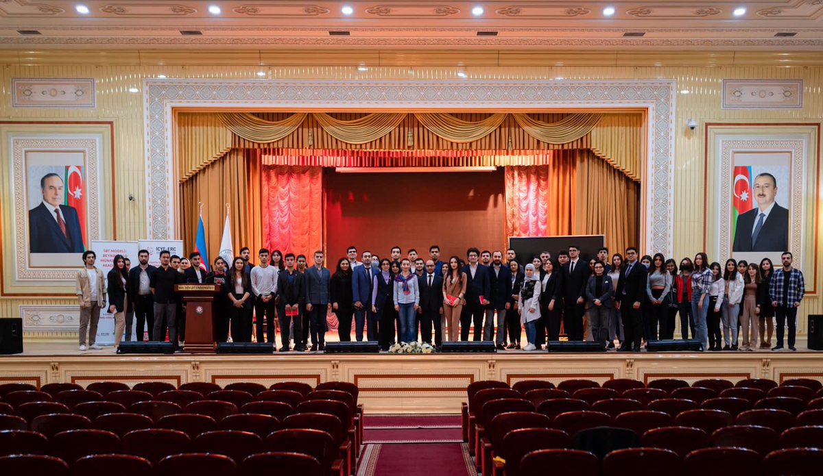 Leyla Abdullayeva (@labdullayevamfa) on Twitter photo Extremely pleased to be part of “Model #OIC Intl Relations Academy”project, organized by <a href="/ICYF_Official/">ICYF</a> Eurasian Regional Center in partnership w/Ministry of Youth & Sports, held at #BakuStateUniversity. Was happy to talk to 100 bright students from different universities of 🇦🇿. Extremely pleased to be part of “Model #OIC Intl Relations Academy”project, organized by <a href="/ICYF_Official/">ICYF</a> Eurasian Regional Center in partnership w/Ministry of Youth & Sports, held at #BakuStateUniversity. Was happy to talk to 100 bright students from different universities of 🇦🇿.