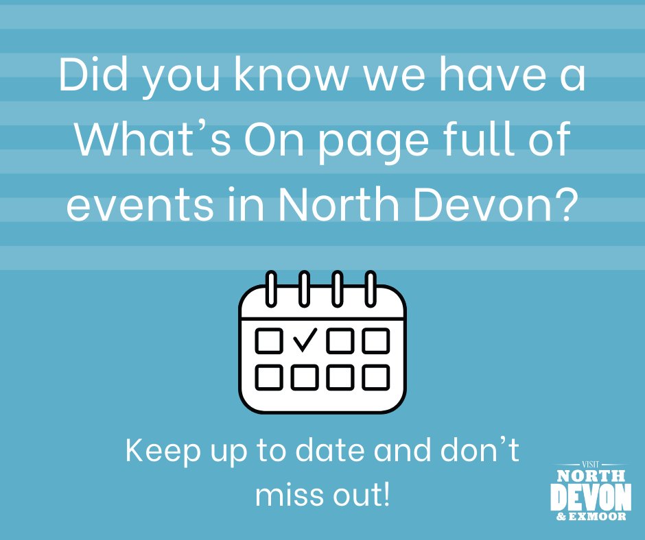 Find all the latest events here bit.ly/2Xm5njD