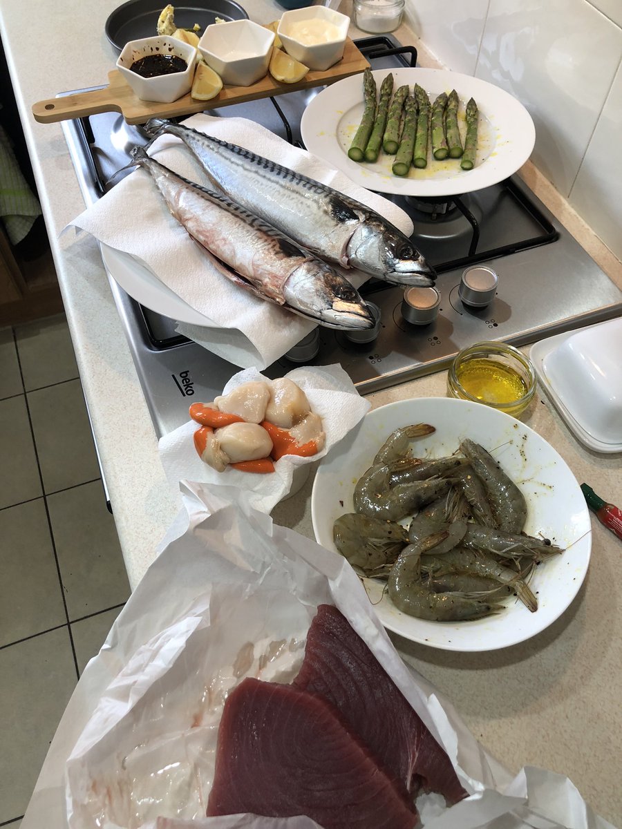 Andy Roberts (@andyrobertsseo) on Twitter photo Looks like tonights BBQ has taken a seafood turn! Fresh scallops, tuna, king prawns and mackerel plus new season asparagus! <a href="/TGFishmonger/">The Gentleman Fishmonger</a> looking forward to the tuna and scallops! #fish #Food ready to go <a href="/by_gemma/">Gemma Roberts</a> ? Looks like tonights BBQ has taken a seafood turn! Fresh scallops, tuna, king prawns and mackerel plus new season asparagus! <a href="/TGFishmonger/">The Gentleman Fishmonger</a> looking forward to the tuna and scallops! #fish #Food ready to go <a href="/by_gemma/">Gemma Roberts</a> ?