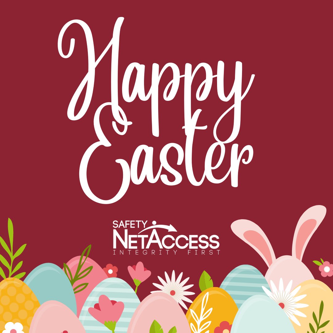 safetynetaccess's tweet image. Wishing all of you a wonderful Easter weekend! 🐰

Our offices will be closed Monday, April 18th, in observance of Easter. Our Help Desk will remain open 24/7.