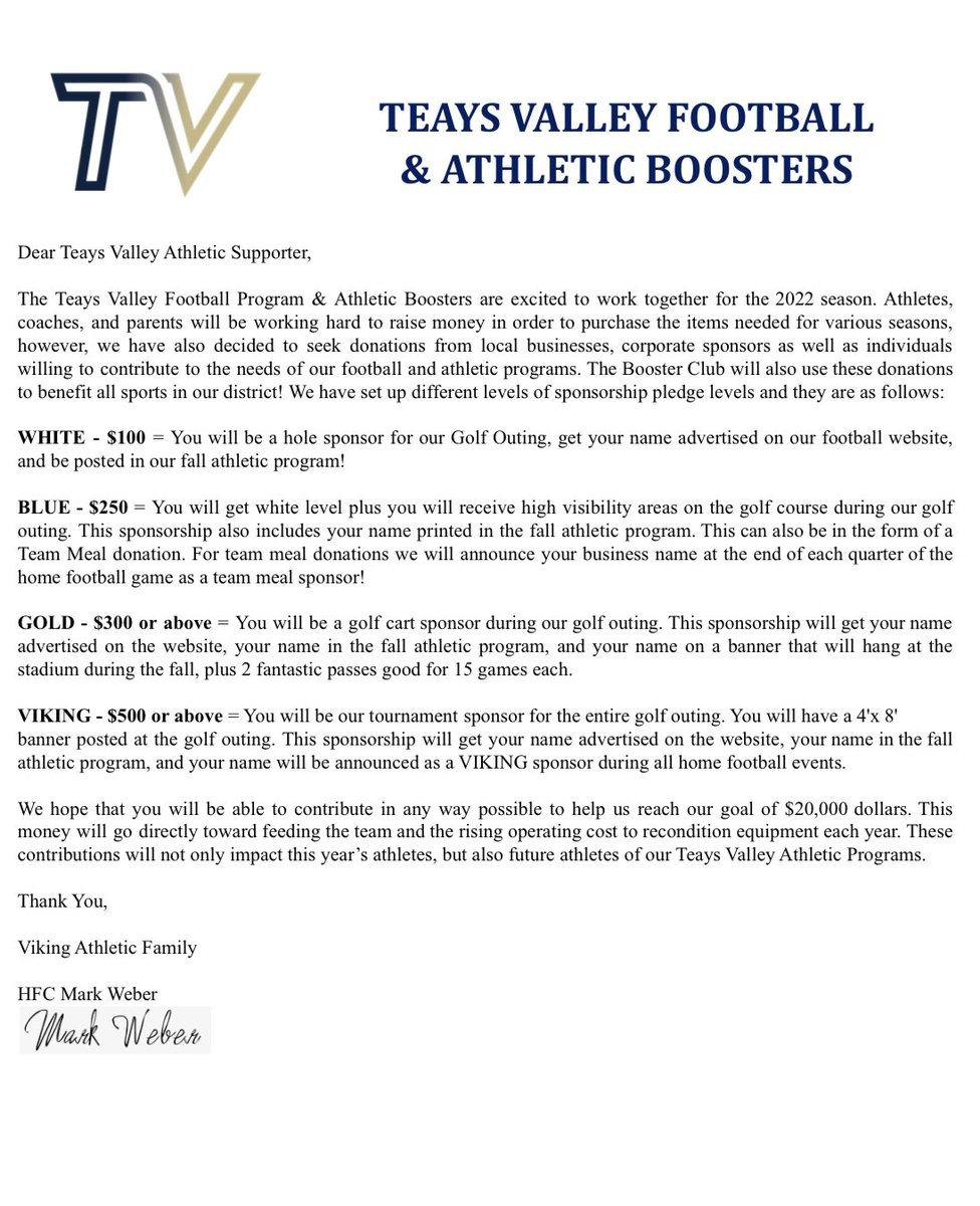CoachWeb_'s tweet photo. The Golf Outing Date is announced! We had 25 teams last year, we hope to fill all 32 this year! #supportTV https://t.co/HWwMtmwVOU