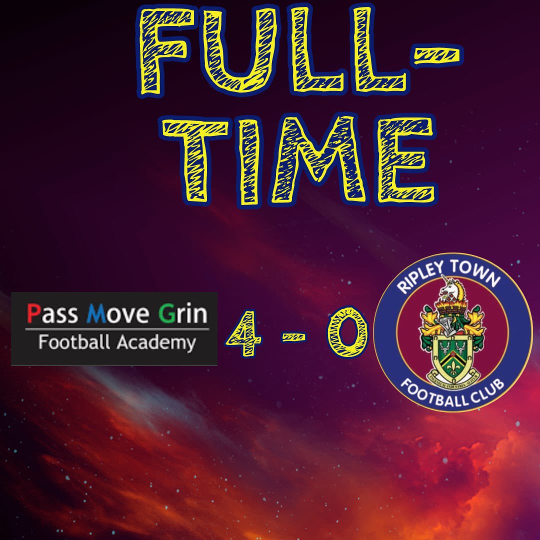 PMG 4-0 Ripley Town

A miserable first half culminates with missing a penalty in the second half and the home side getting one of their own late on to finish the tie once and for all. 

Very average season and we move on to a big summer ahead.