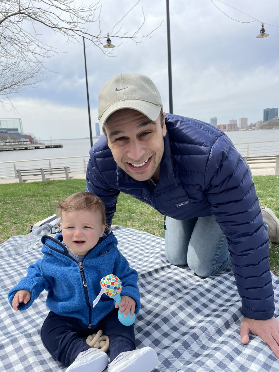Picnicking on Pier 64, in the exact same spot where <a href="/jsoffen/">Jennifer Soffen</a> and I got engaged! #75thdistrict <a href="/HudsonRiverPark/">Hudson River Park</a> #hudsonriverpark And in the background: <a href="/StatueEllisNPS/">Statue of Liberty NM</a> #statueofliberty <a href="/ChelseaPiersNYC/">Chelsea Piers</a> #chelseapiers