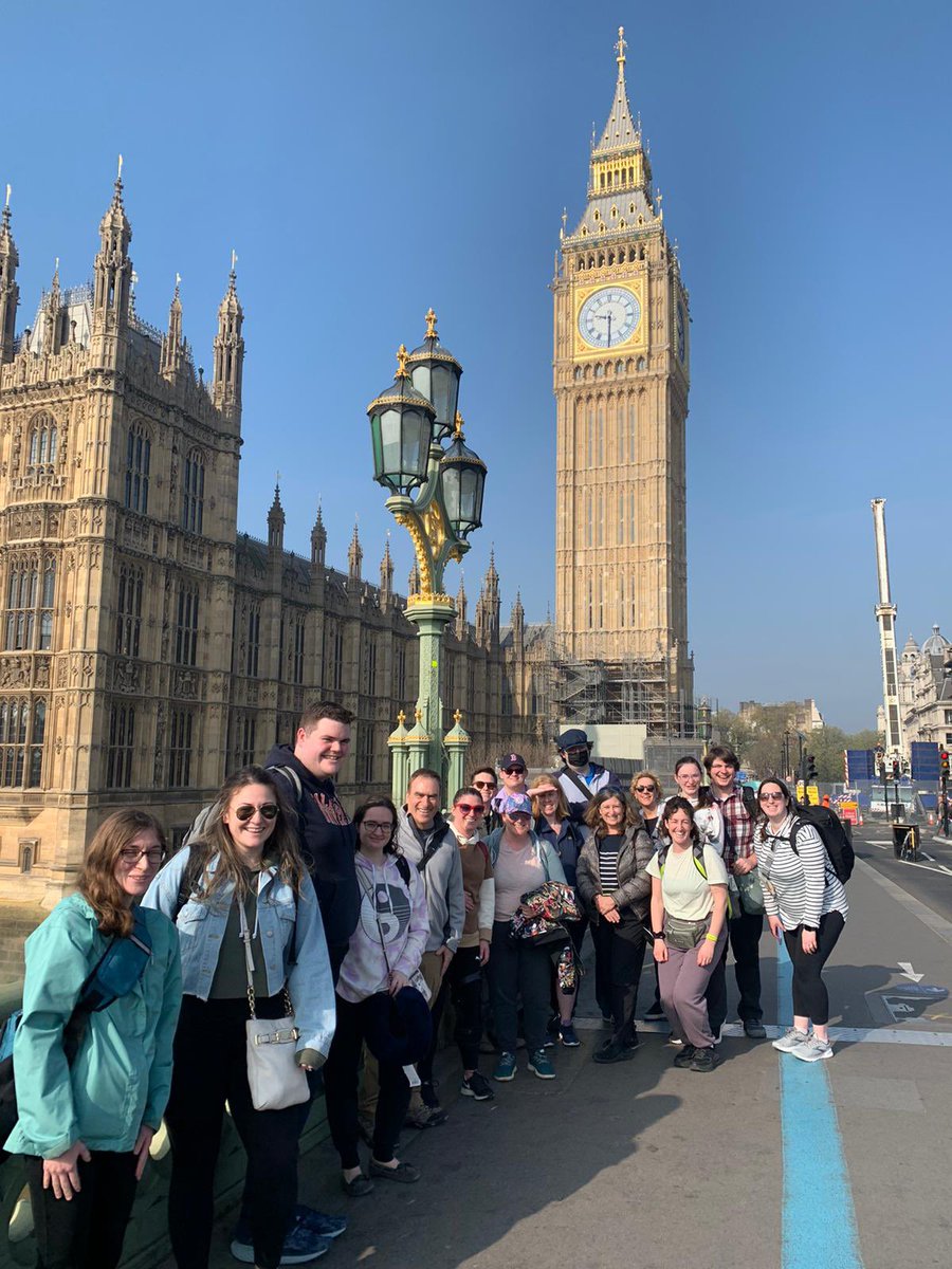 What do you do with history students and teachers during a long layover in London on way to Berlin?