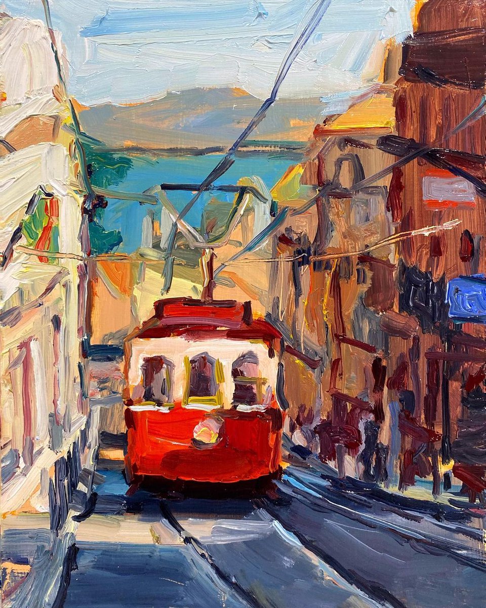 “Red Tram, Lisbon”, 15X20cm, oil on board.

#interiordesign #designerart #artist #artoftheday #inspiration