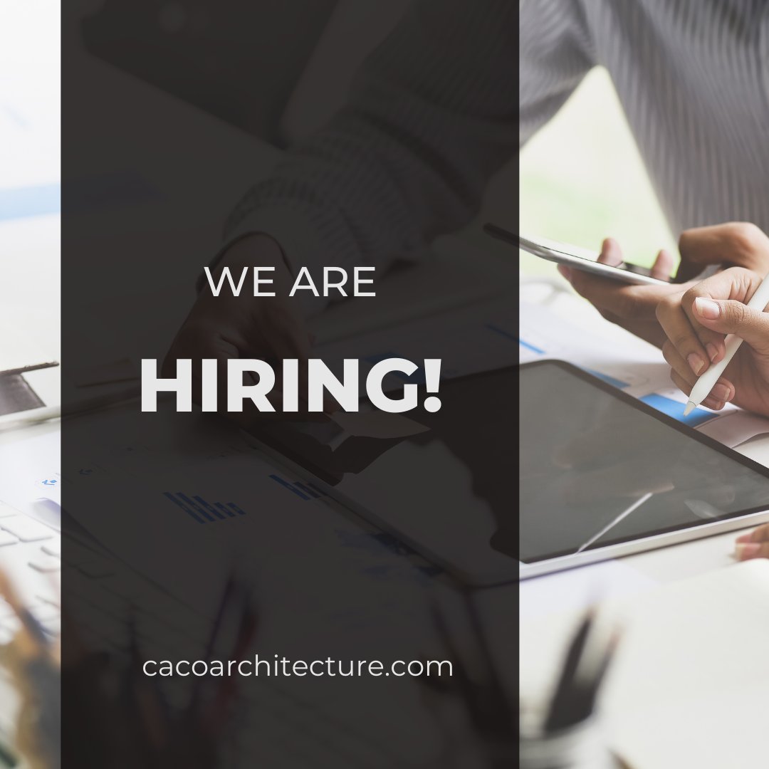Are you ready to make your mark? 🤩
 
CaCoArchitecture is expanding our Architectural Team!
 
Click the link in bio and visit our Careers page to apply.
 
#CaCoArchitecture #hiring #nowhiring #jobsearch #career #recruitment #dallasarchitects