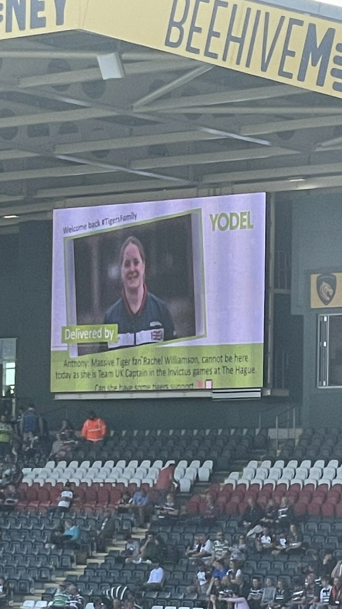 Hannahw10's tweet photo. @RachWilliamson0 message from Ant @LeicesterTigers #tigersfamily @WeAreInvictus @InvictusGamesNL #gorach https://t.co/9fZGDA116X