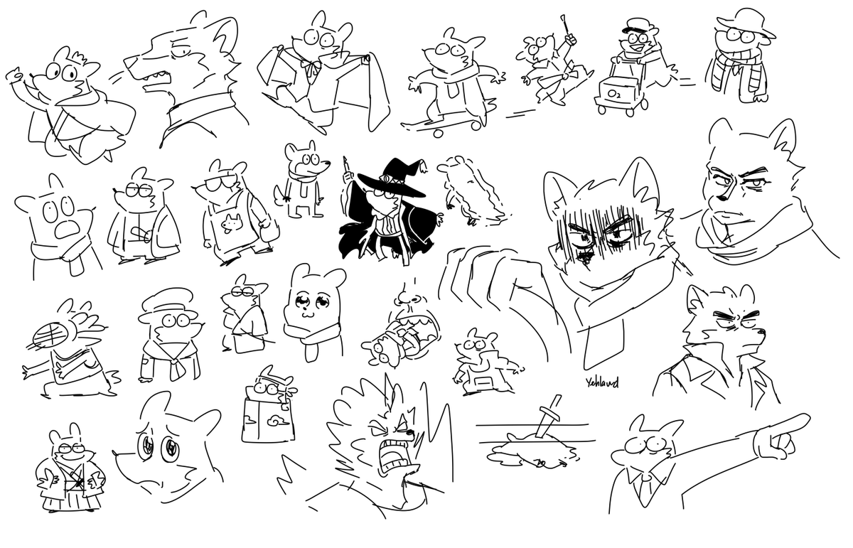 I draw myself in variety media and some of them are just memes, can you guess them all? 