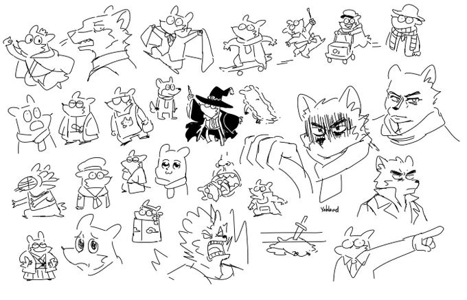 I draw myself in variety media and some of them are just memes, can you guess them all? 