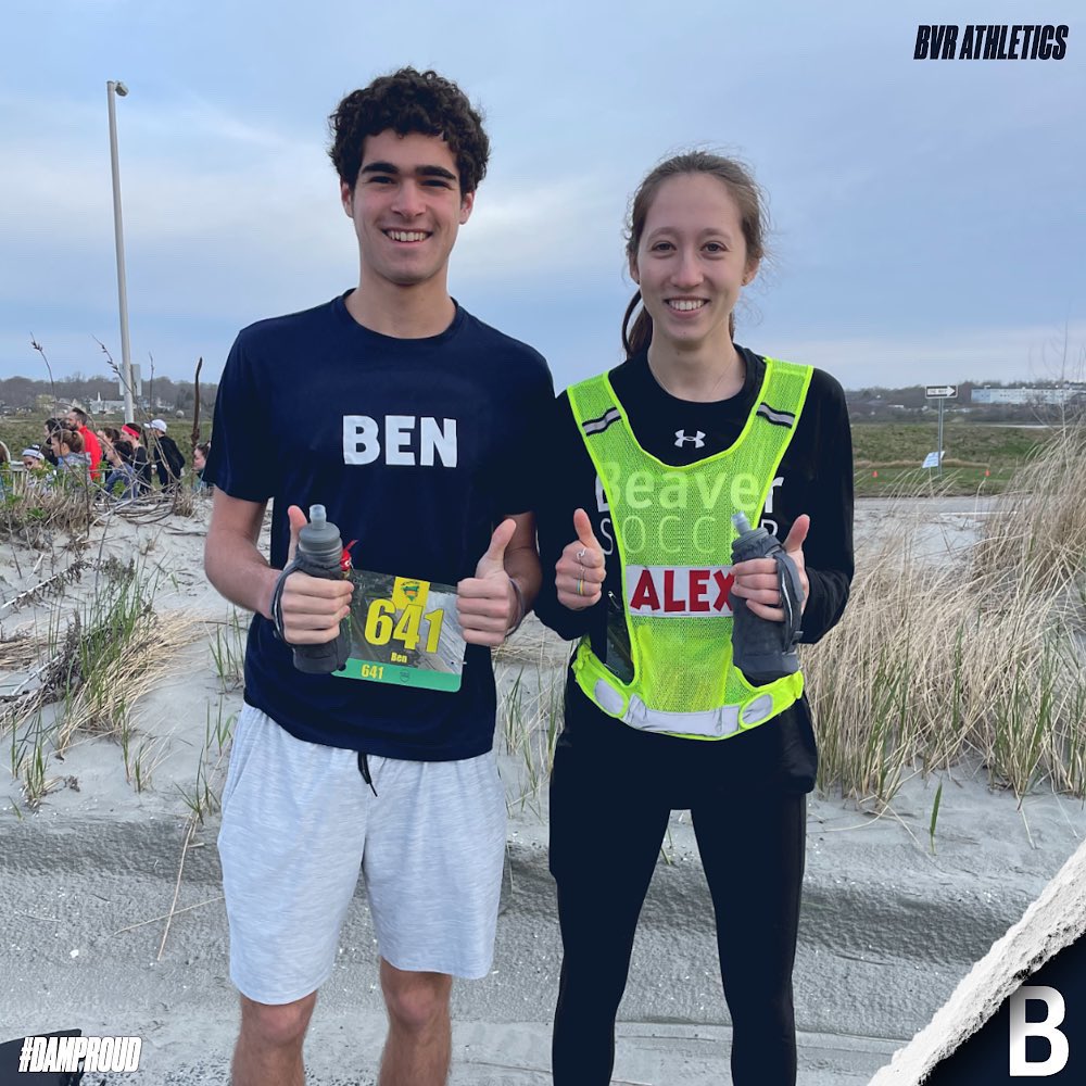 BVRathletics's tweet photo. We are so #DAMproud of these two! Alexandra Herman and Ben Morris finished their marathon 4:19:40!!! 👟💨 #DAMfast https://t.co/oWIhFR6ZjK