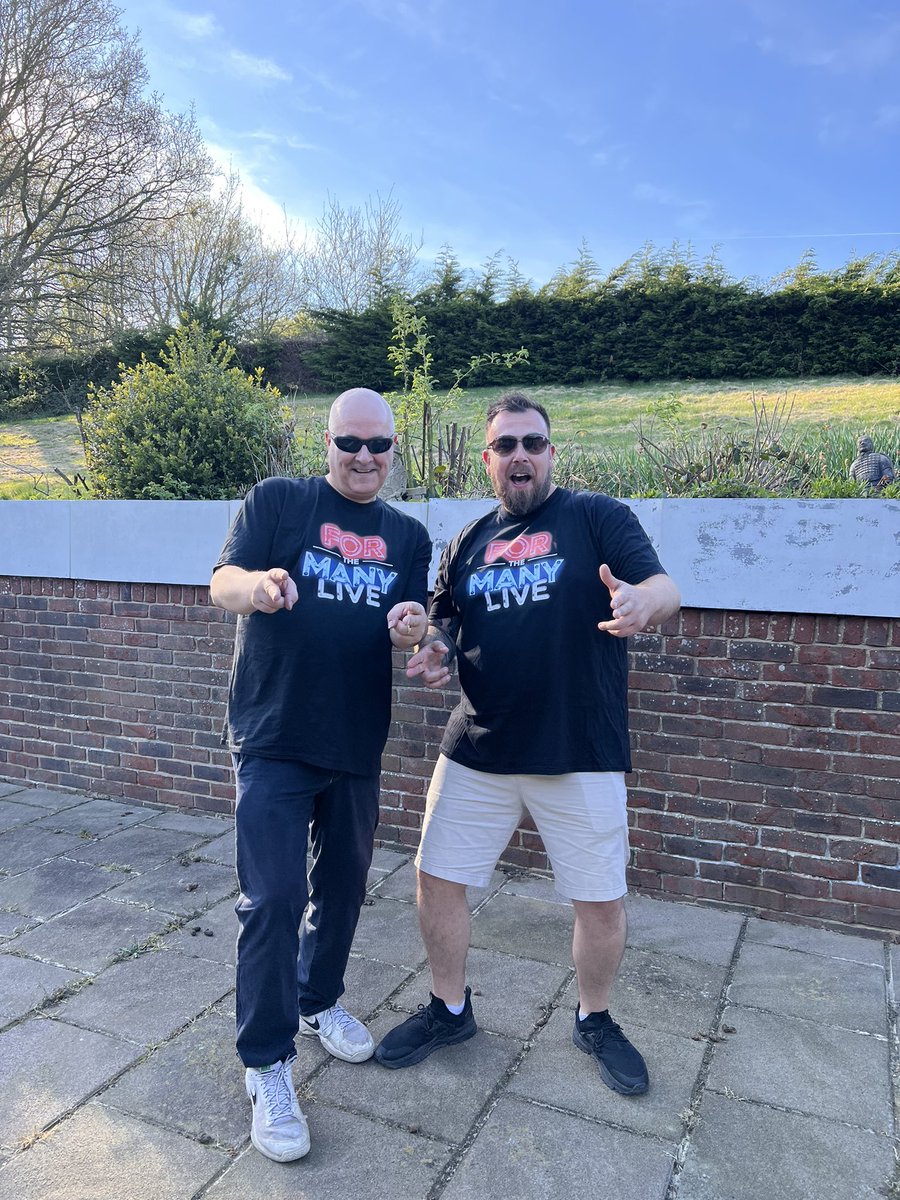 IainDale's tweet image. #ladsontour. Off to Bexhill to see Sparks. This T Shirt ain’t big enough for the Both of Us. With #moredan as no one else would go! @DanielBryce15