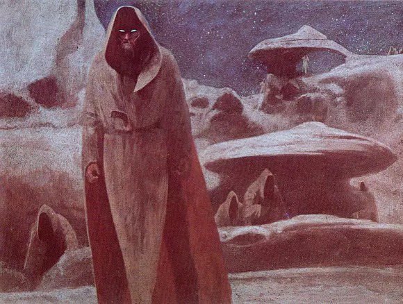 RetroSpaceArt's tweet photo. Artwork by John Schoenherr for “Dune” (1965), by Frank Herbert. 
———
#dune #duneart #johnschoenherr #art https://t.co/jbRpLTziIN