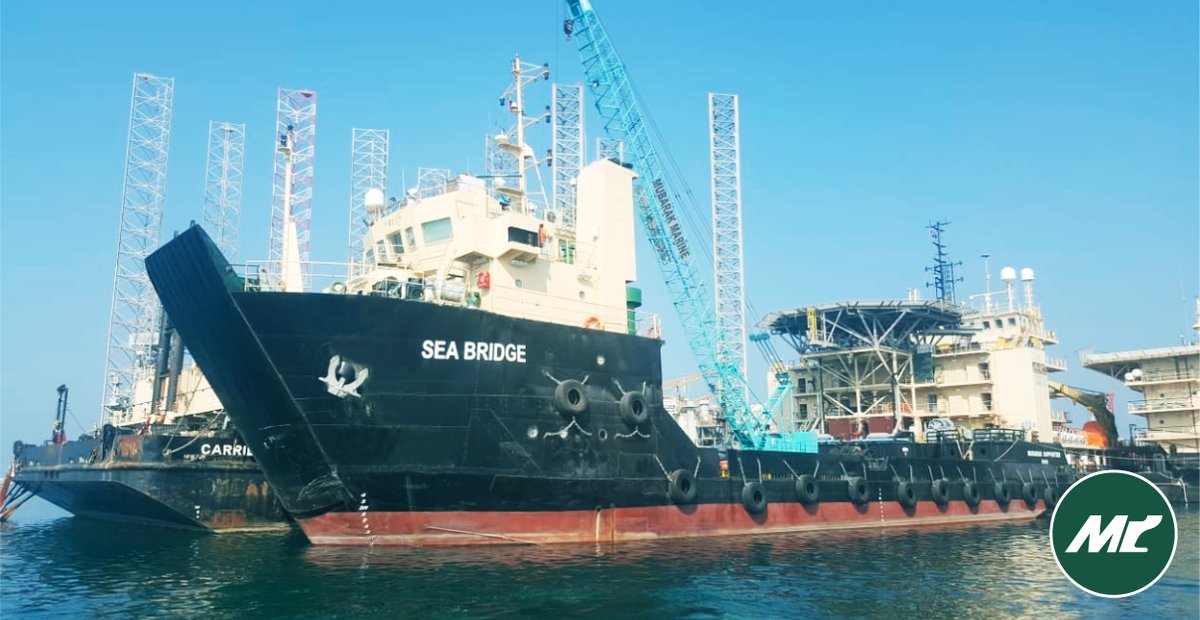 MubarakMarine's tweet photo. Sea Bridge
 
At over 53 metres in length and with a fully laden draft of less than 3 metres, our Sea Bridge supply vessel is the perfect support vessel for many of the region’s iconic waterfront construction projects.  #MubarakMarine #UAE #Fleet https://t.co/lPr10mPwun