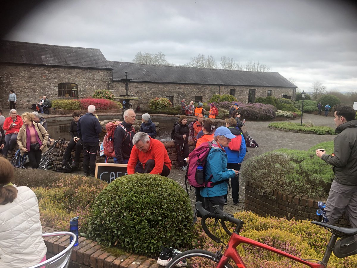 Johngodwyer1's tweet photo. Was down in #MountMelleray Abbey today to meet almost 300 walkers doing #StDeclansWay and to present a copy of 50 Best Irish Walks to Fr Denis Luke 
of the Abbey. #pilgrimpathsirl https://t.co/N6U7xoGIHi