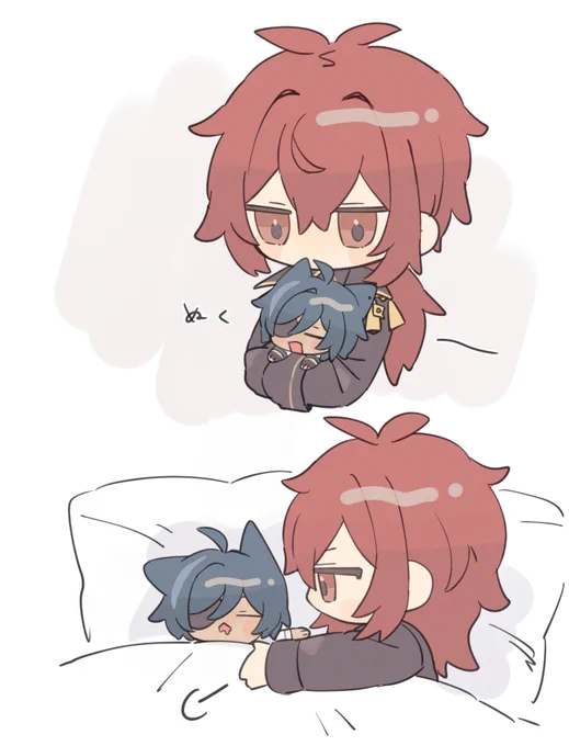 今日寒いな…ていうらくがき 