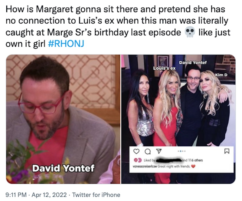 BrightlyAgain's tweet photo. EXCLUSIVE: Host David Yontef Addresses Claims Margaret Josephs Leaked Stories to Him, Plus the RHONJ Star Slams Claims and Clarifies Relationship With Luis' Ex #RHONJ #MargaretJosephs #DavidYontef https://t.co/l3LuKv42tU https://t.co/cfkcWXUgdu
