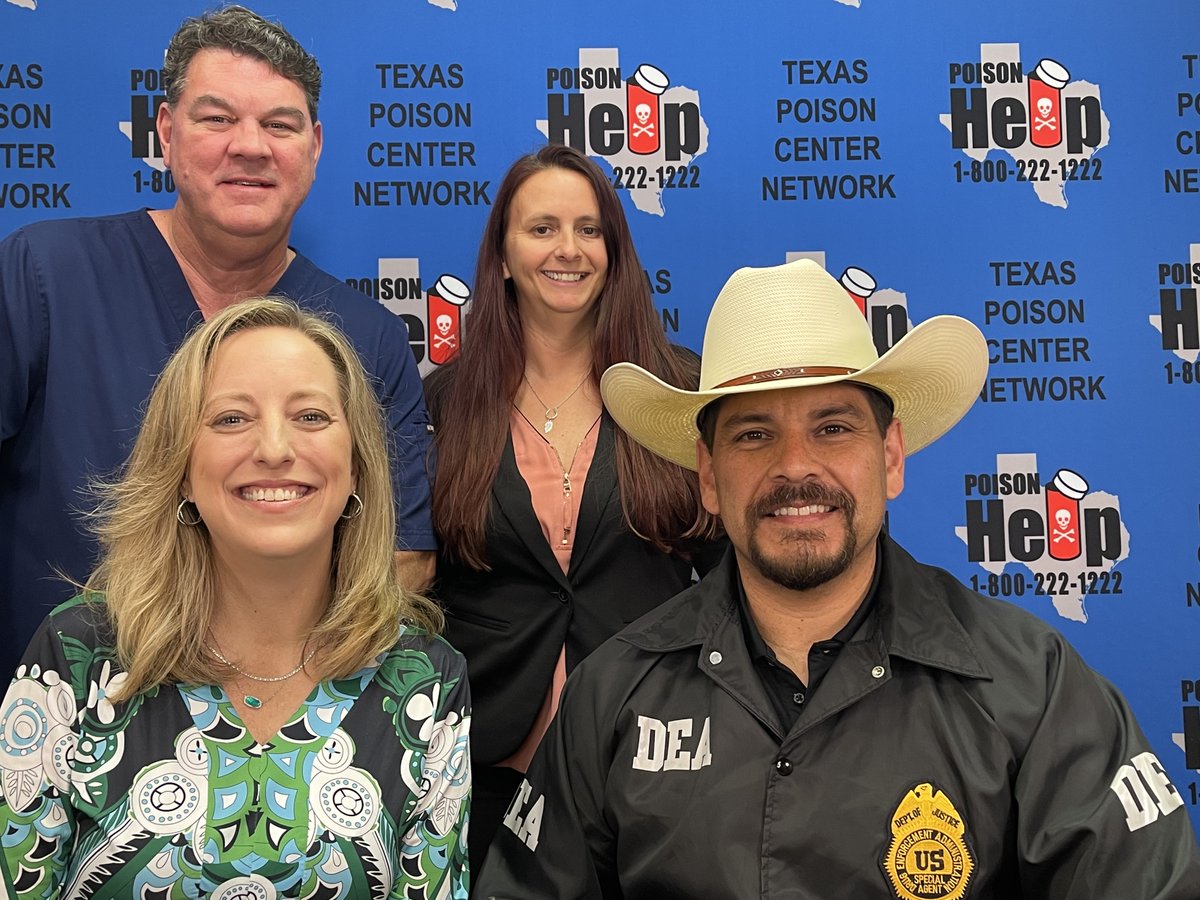 Special Agent in Charge Eduardo A. Chávez honored to record a podcast with our friends at Texas Poison Control Network
<a href="/DEADallasDiv/">DEADallas</a> would like to thank Melinda Crockom <a href="/CSec911/">Texas CSEC</a>, S. David Baker, Tommie Ferguson &amp; Ronica Farrar <a href="/TXPoisonControl/">TexasPoisonControl</a>