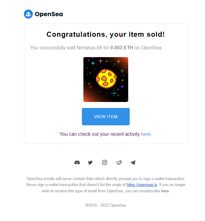 𝐍𝐢𝐦𝐚𝐬𝐮𝐬 sold out🪐😍New Owner will be participant in Giveaway from today!⭐Floor Price is still Unbeatable, its 0.004 So hurry up!⭐opensea.io/collection/shi…
#nfts #nftcollector #NFTcommunity #cryptoart #digitalart #art #nftartist #NFTGiveaway #ETH  #NFTdrops