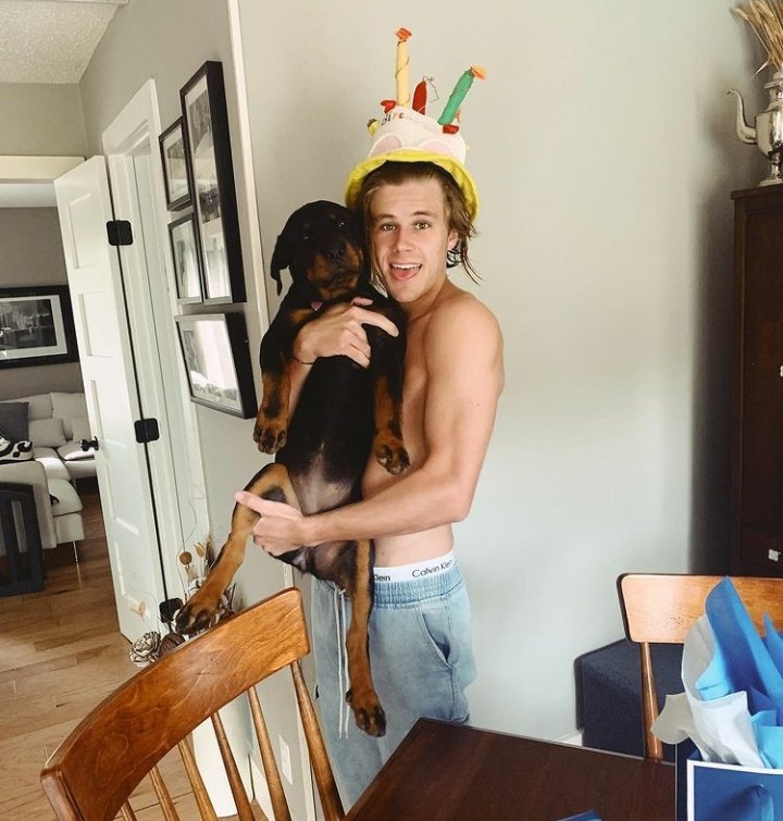 thinkeropj's tweet photo. he is the best dog dad https://t.co/xKPS3Xemh6