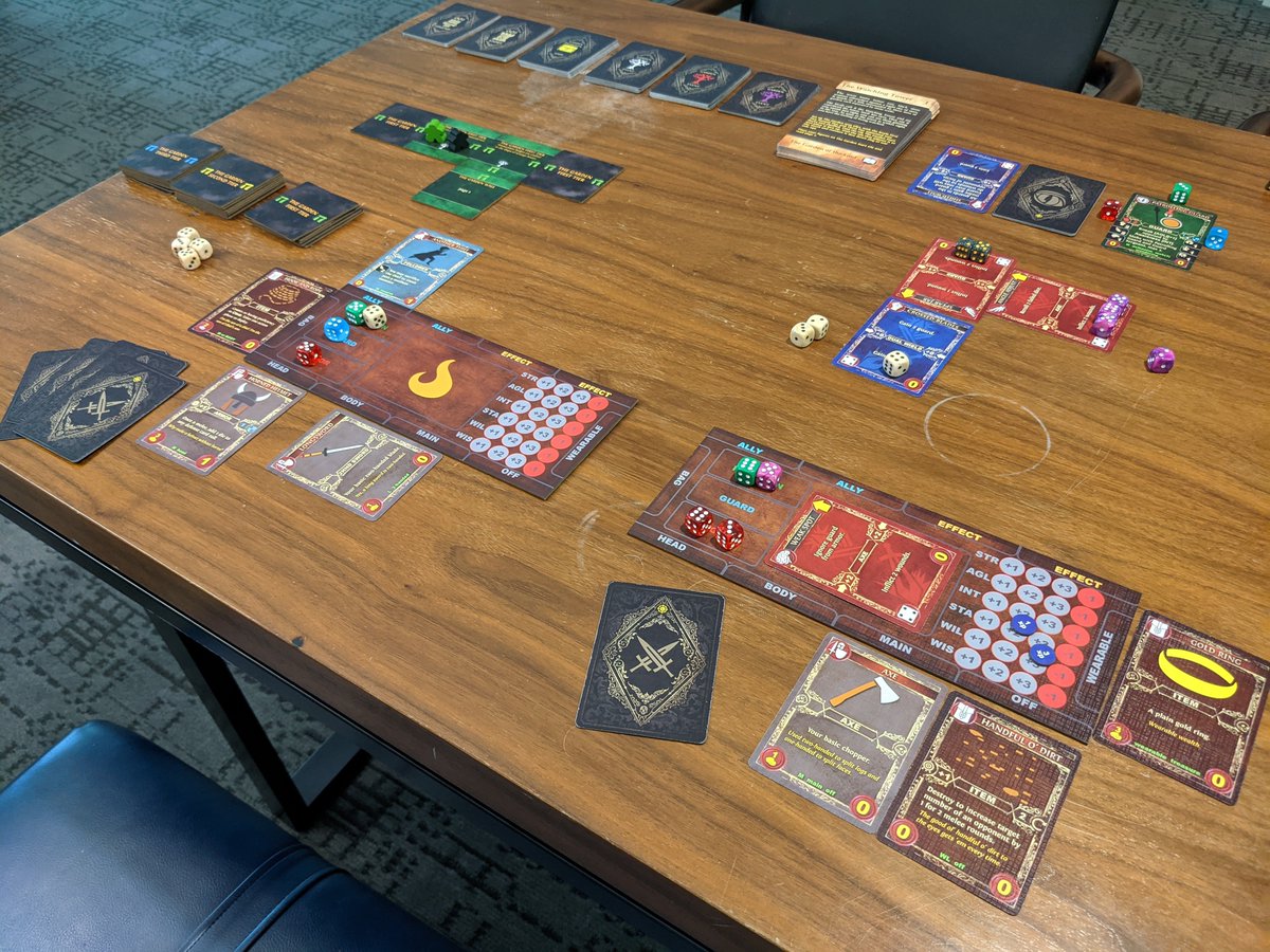 raidersNrogues's tweet photo. @the_gamenomicon Thanks for the space. Working on a two-player card-and-dice sword-and-sorcery ttrpg called Raiders and Rogues. Follow for updates. 
#SelfPromoSaturday. https://t.co/bW9Cyv8vIj