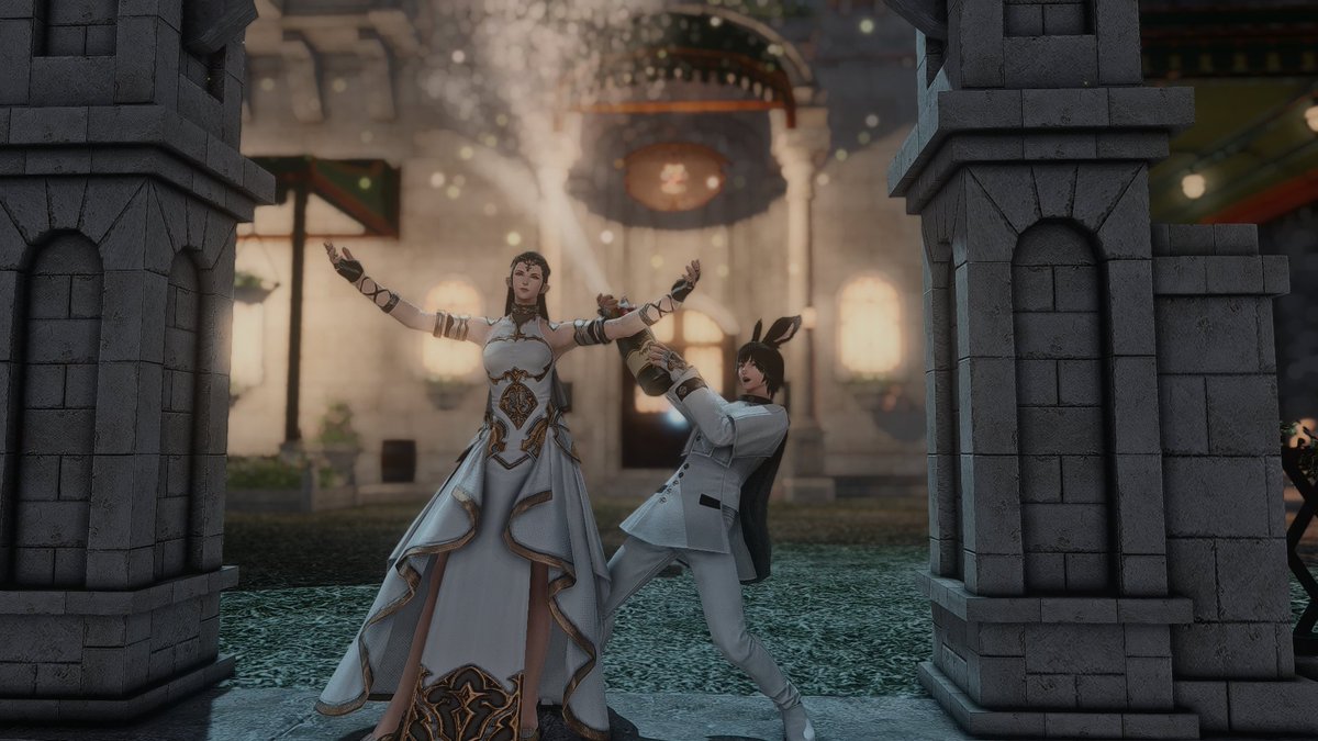 ChanweiFFXIV's tweet photo. Thank you, Sisters, friends and, of course "you" for supporting me bid on this house. I'm more than lucky. #versace #houseofversace #ffxivhousing https://t.co/N4TvMNizGQ