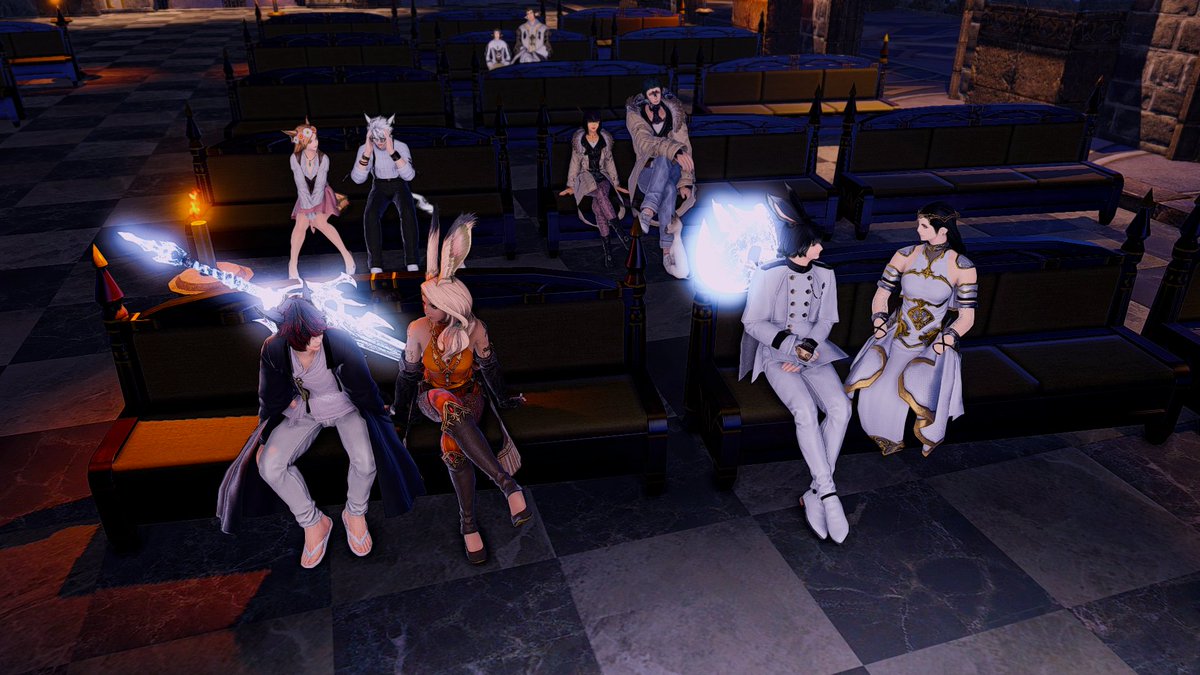 ChanweiFFXIV's tweet photo. Thank you, Sisters, friends and, of course "you" for supporting me bid on this house. I'm more than lucky. #versace #houseofversace #ffxivhousing https://t.co/N4TvMNizGQ