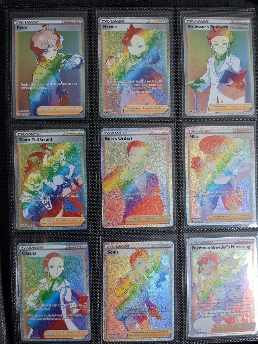 SteeloAndKri's tweet photo. @JuiceProphet We are collecting every Full Art Trainer card! #MyWayMonday #ShoutoutJuice https://t.co/JU6d5HoHpB