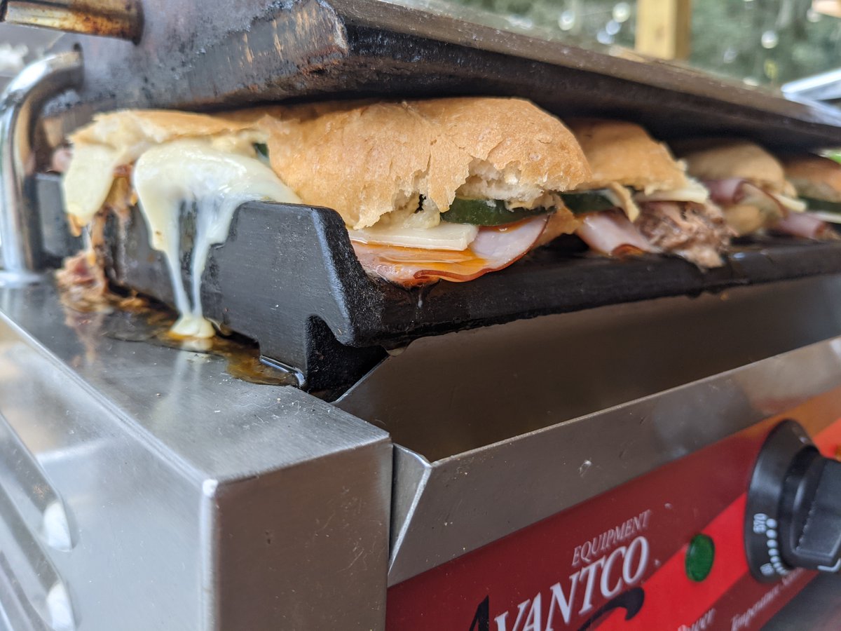 BAR-B-CUBAN. PRESSED! 🔥 🔥 🔥  #SmokeandDonuts #MilkDistrict #GetInMyBelly