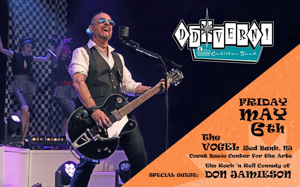 brucekmusicNJ's tweet photo. Have you heard? DD Verni (of @OverkillBand) and the Cadillac Band is back at @thevogelnj (@basiecenter) for another #rockin, swingin time - 2wks!

#letsrattle #rocknrollswingband #livemusic #redbank #horns rocknroll #swing #basiecenterforthearts

tix: 
🎯 https://t.co/qUuADWnPbE https://t.co/IB1m5K7FEc