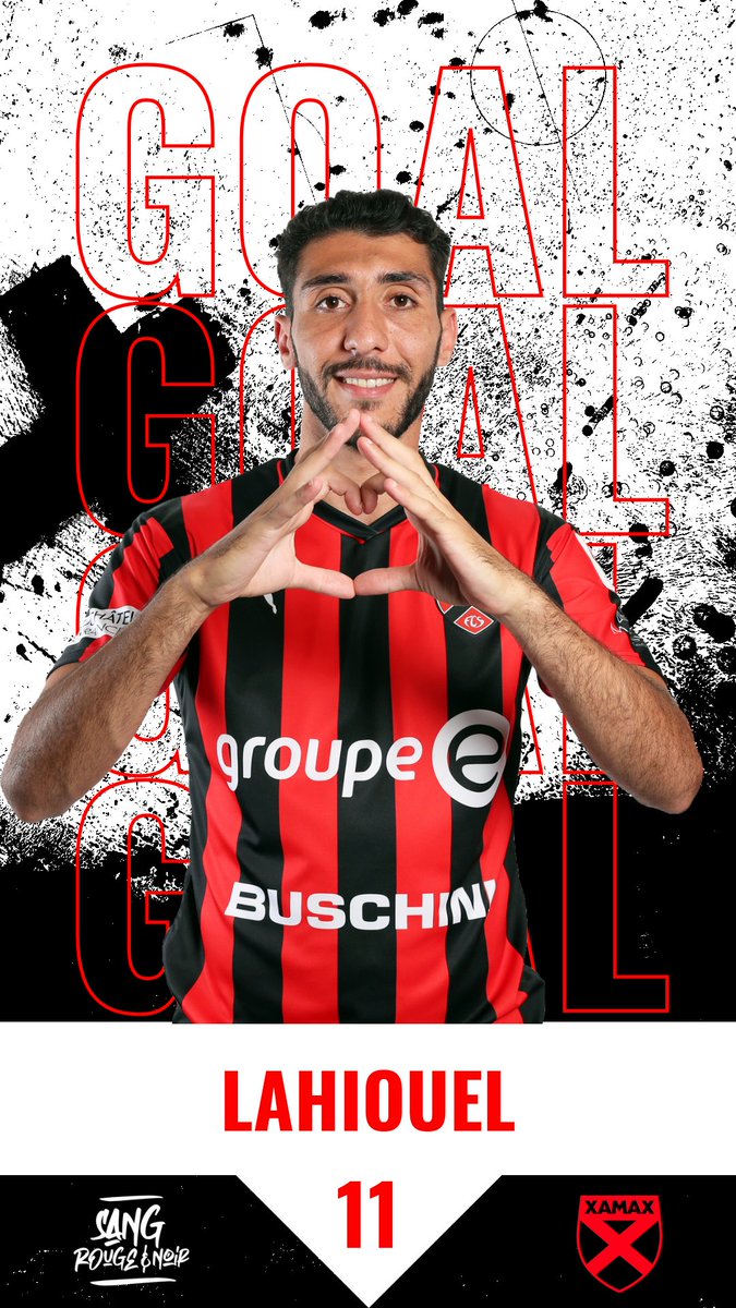 XamaxFCS's tweet photo. SCK 0-2 XAM
45' - BUUUUT DE LAHIOUEL!
#SCKXAM #SangRougeNoir #AllezXamax https://t.co/BC7TsLMuwE