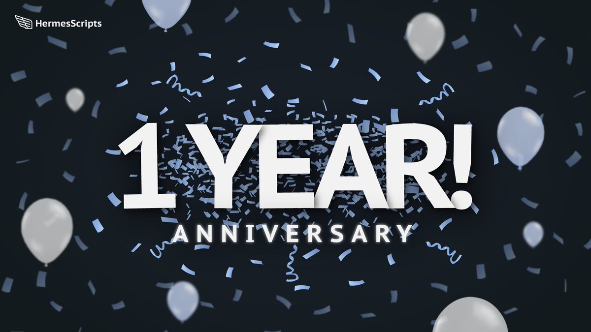Happy Birthday Hermesscripts! 💞
To celebrate our first birthday we will give something back!

3x Hermes Pack including:
- 10€ Amazon Gift Card
- Hermes Renewal Key
- Hermes Bottle Opener 
- Hermes Sticker

Share, Like and Follow us to join the giveaway! 💞🎉🎂