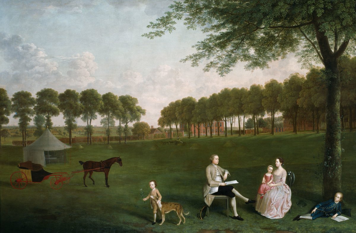 aic_europeanart's tweet photo. Arthur Devis, Sir John Shaw and his Family in the Park at Eltham Lodge, Kent, 1761 https://t.co/EYNZ8GgV2M #arthurdevis #artinstituteofchicago https://t.co/QHLFaRCHZZ